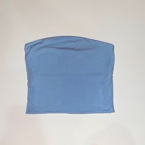 Baby blue BRANDY MELVILLE cropped tube top